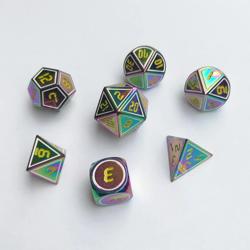 Подземелья и Драконы 7 шт./компл. креативные DND RPG игры игральные кости D &