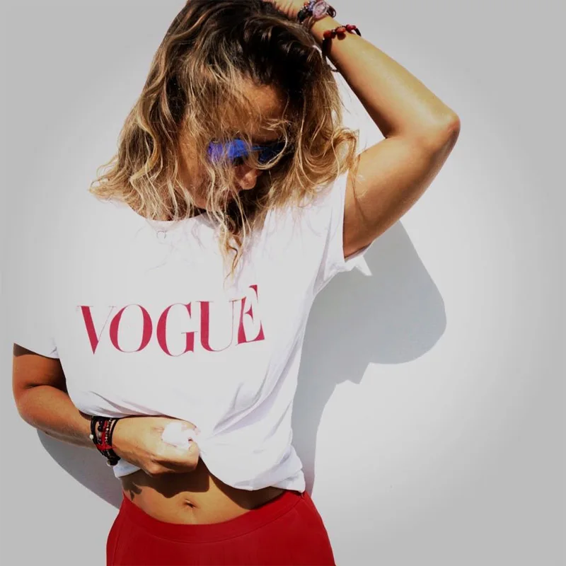 Женская футболка с коротким рукавом Vogue Корейская модель WC065 3XL 4XL 5XL 2019 | одежда