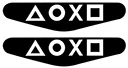 F PS4 контроллер Светодиодная наклейка PS4 наклейка светодиодный контроллер Крышка светодиодная наклейка PS4 световая Панель Светодиодная наклейка игровые аксессуары - Цвет: F