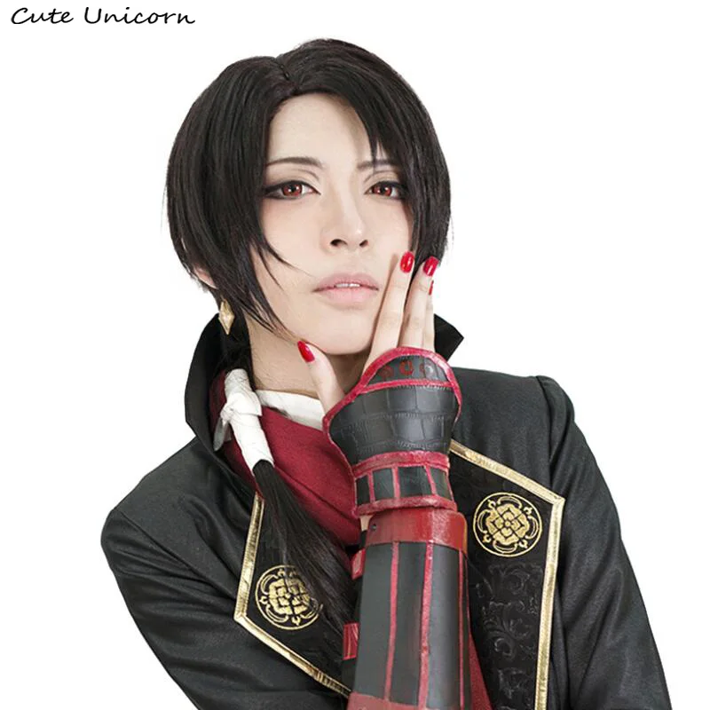 Touken Ranbu Online серебристый парик Tsurumaru Kuninaga Косплэй парики длинные прямые Поддельные
