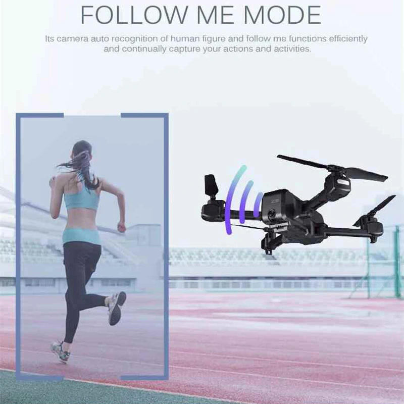 Дрон на радиоуправлении zz5 с GPS и HD камерой 2 МП/5 МП 1080p Wi Fi FPV удержанием высоты