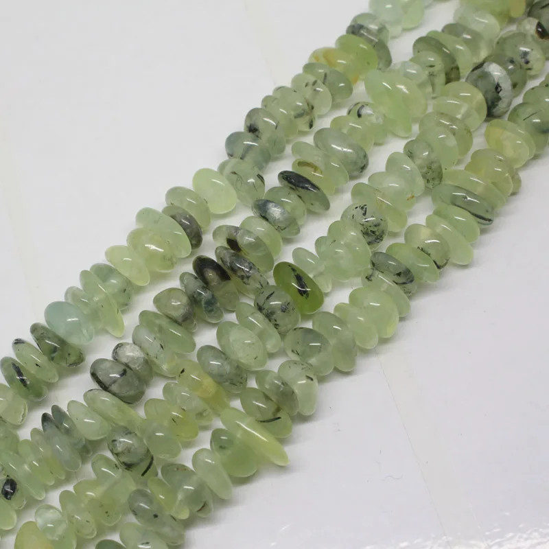 Мини. Заказ составляет $7! 8-13 мм из натурального зеленого граната ломтик свободной