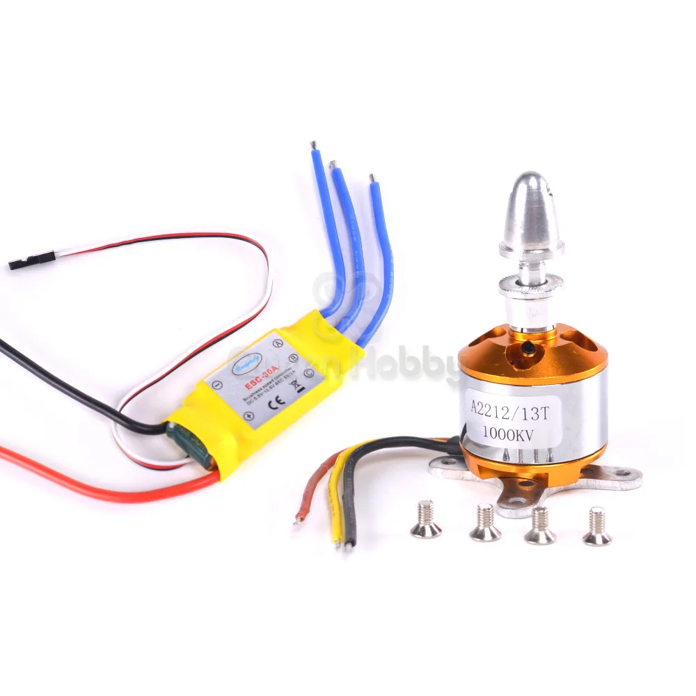A2212 1045 кв бесщеточный мотор с внешним ротором + 30A ESC пропеллер (1 пара) набор