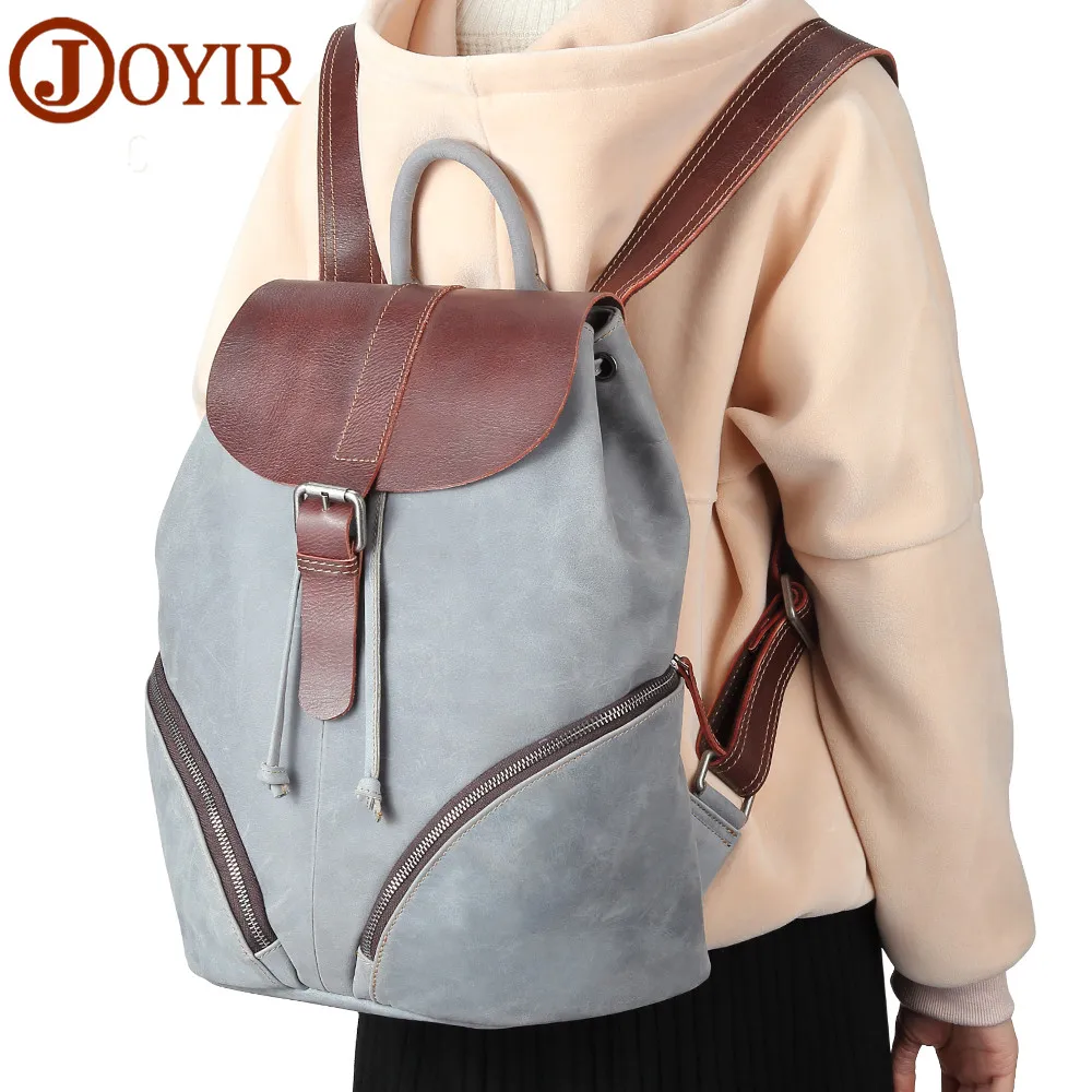Рюкзак JOYIR Женский школьная сумка из натуральной кожи для девочек|women backpacks school