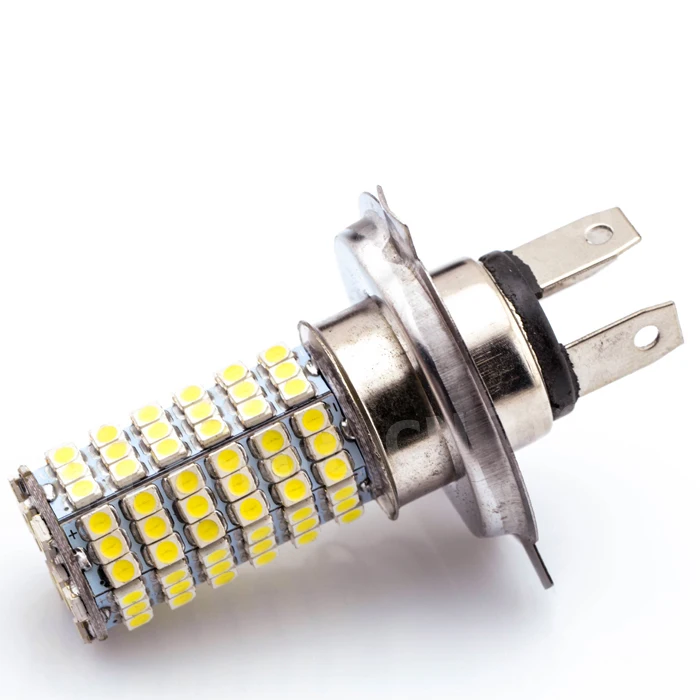 Лучшая цена H4 120 светодиодный 3528 1210 SMD чистый белый Автомобильный источник света