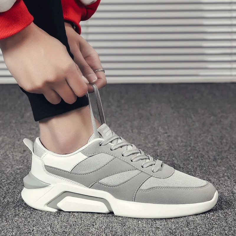 Shoes Men New Fashion Sneakers Man Trainers Breathable Mens Casual 2019 Spring Lace Up Flats Footwear | Обувь