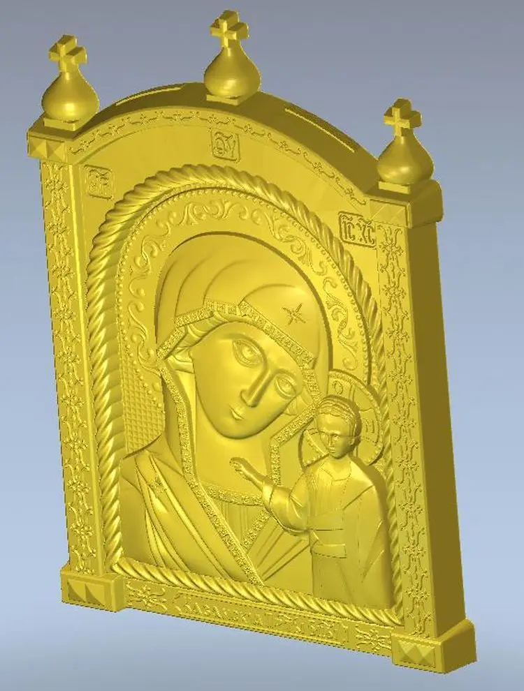 

3d Icona_B_Mater_Kazanskaya_1 model relief for cnc in STL file format