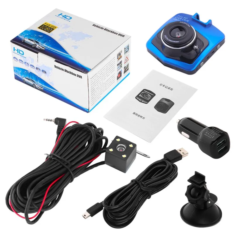 Новый Автомобильный видеорегистратор с двумя объективами HDMI GT300 1920*1080p рекордер
