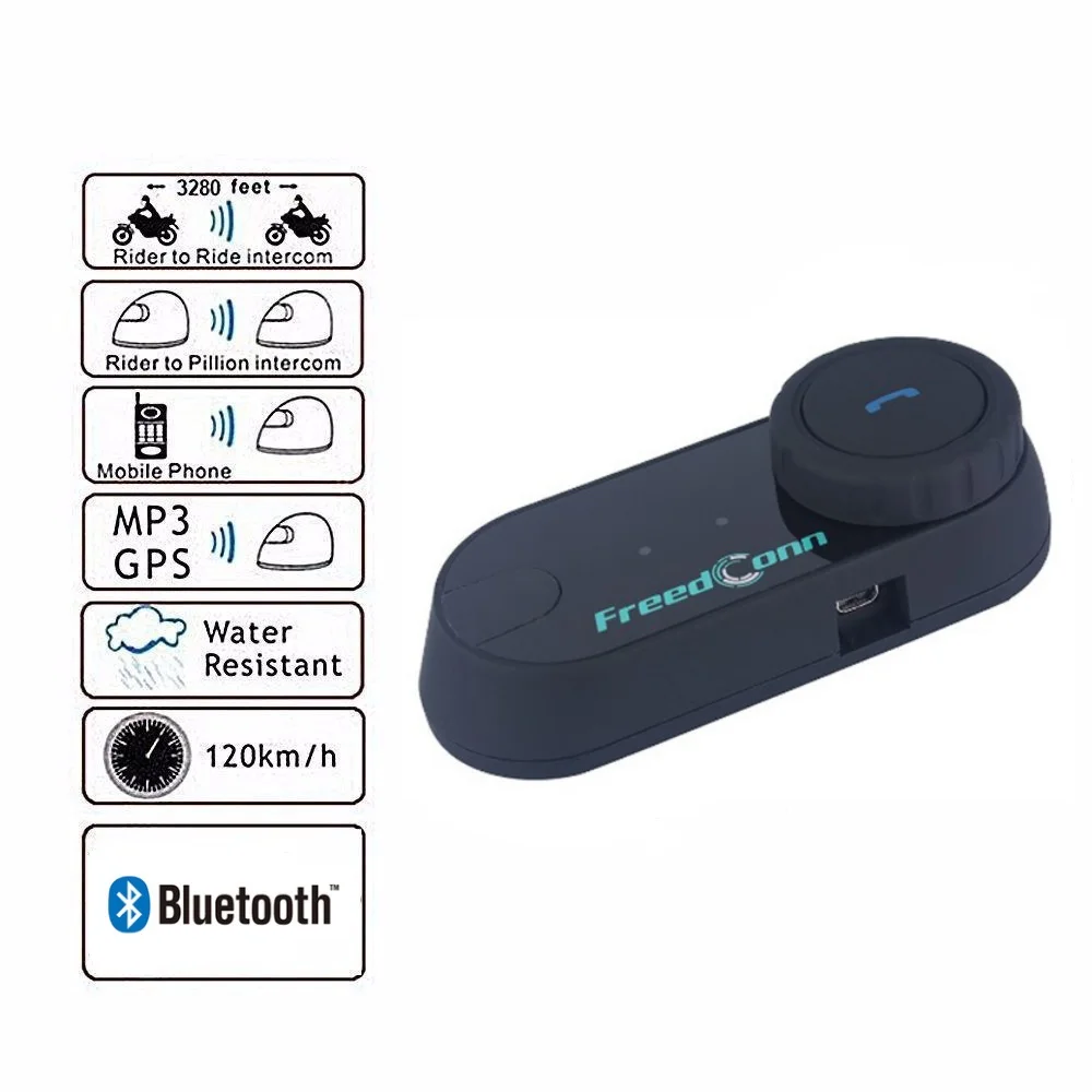 1PC FreedConn T-COMVB Motorcycle Helmet Intercom Bluetooth Interphone 800M Talk Range with Soft Headset Gift | Автомобили и