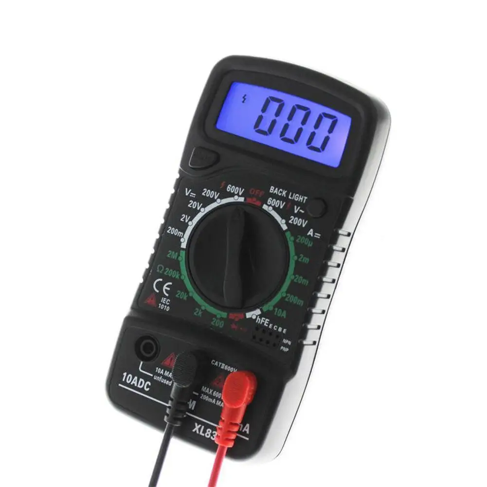 XL830L Цифровой мультиметр портативный AC/DC Измеритель Напряжения DC Амперметр