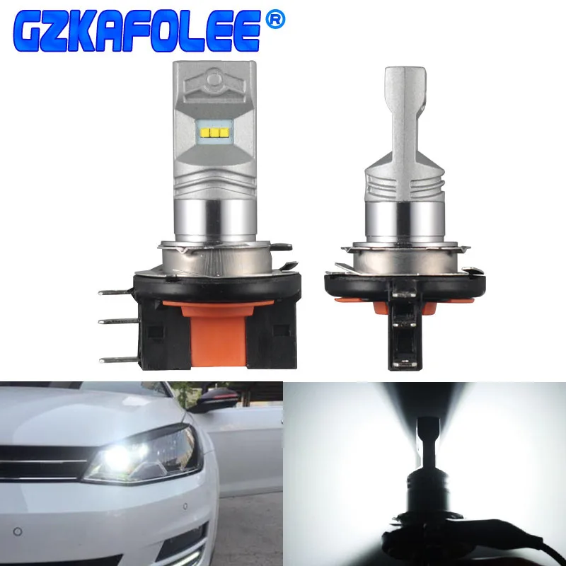 GZKAFOLEE 2X H15 Светодиодный 20 Вт Авто дневное время ходовые огни сменная Автомобильная фара Bulbs1800LM 6000K для A180 A260 A6 A3