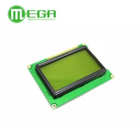 New 10PCS 12864 128x64 Dots Graphic Green Color Backlight LCD Display Module for arduino raspberry pi