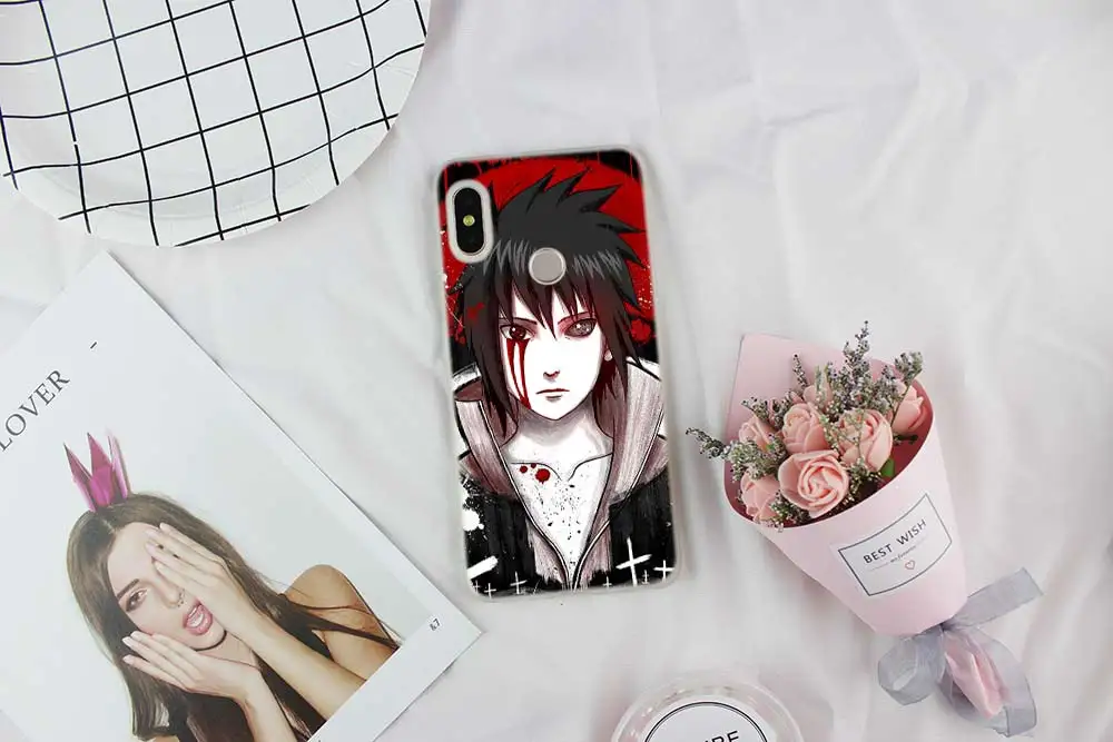Чехол с рисунком Аниме Наруто Саске для Xiaomi Redmi Note 8 7 6 5 pro, чехол для Redmi 6a s2 5a 5 Plus 4a 4x3 Pro