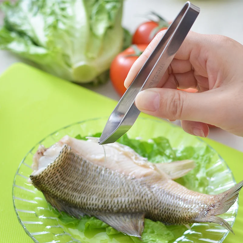 1 шт. приспособление для удаления рыбных костей из нержавеющей стали пинцеты