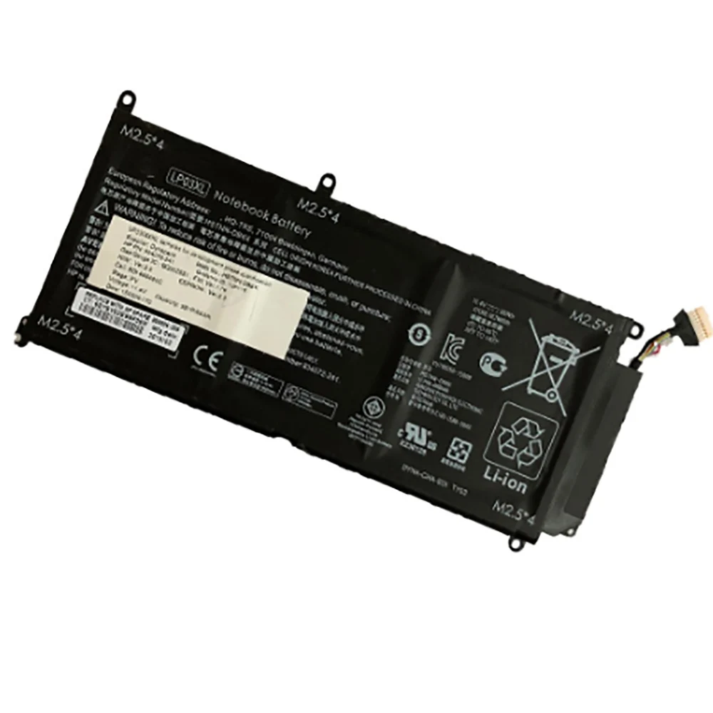 11.4 V 55wh LP03XL New original laptop battery for HP envy 15 15-ae020TX TPN-C124 HSTNN-DB7C DB6C TPN-C122 series 4680mAh | Компьютеры и