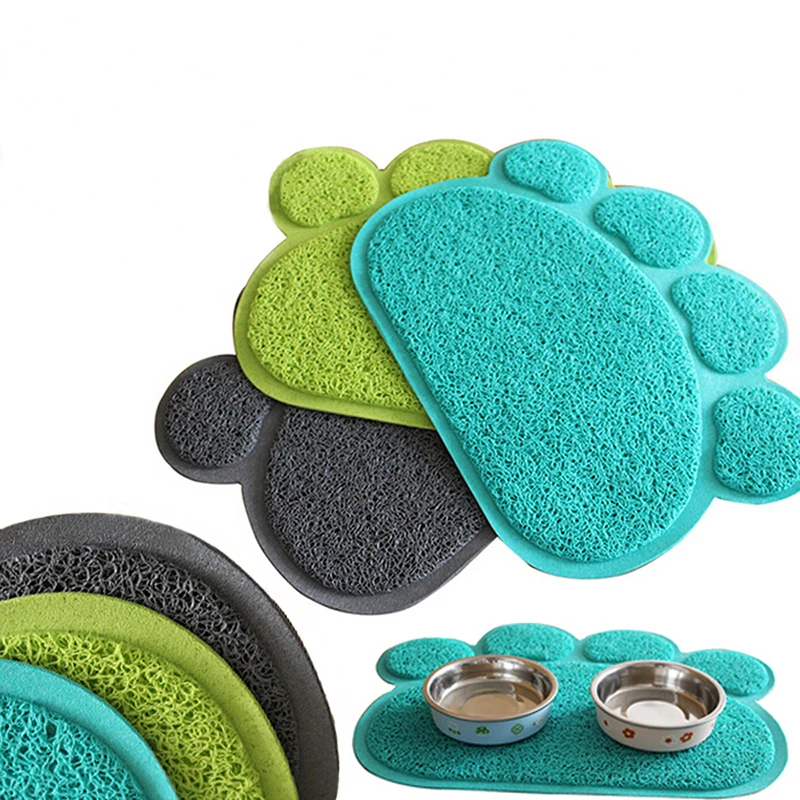 1pc 7 Colors Available New Pet Dog Cat Dish Feeding Bowl Placemat Tray Tidy Easy Cleaning Sleeping Pad Claw Mat | Дом и сад