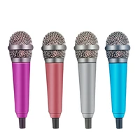 4color handheld mic portable mini 3 5mm stereo studio microphone for laptop pc desktop mic ktv karaoke 5 5cm1 8cm
