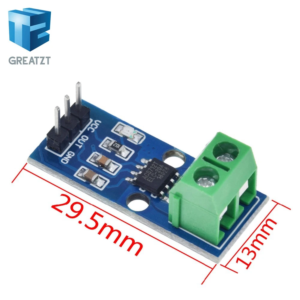 GREATZT горячая Распродажа ACS712 5A 20A 30A модуль датчика тока зала для Arduino 30A|acs712|modulemodule