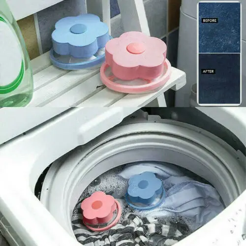 4 шт полиэстер полезный розовый синий 2 ColorsFloating Pet мех Ловца Прачечная для