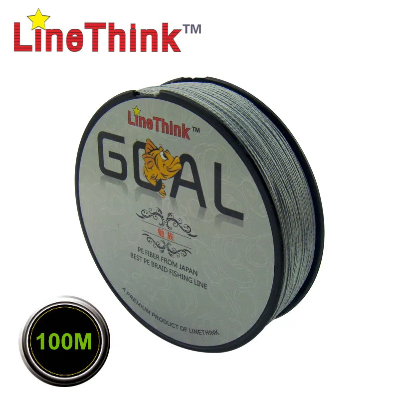 100 м Фирменная японская плетеная многонитевая рыболовная леска LineThink GOAL 100% PE 4X, рыболовная леска, бесплатная доставка (art.: 78be2d8ef) - 78be2d8ef