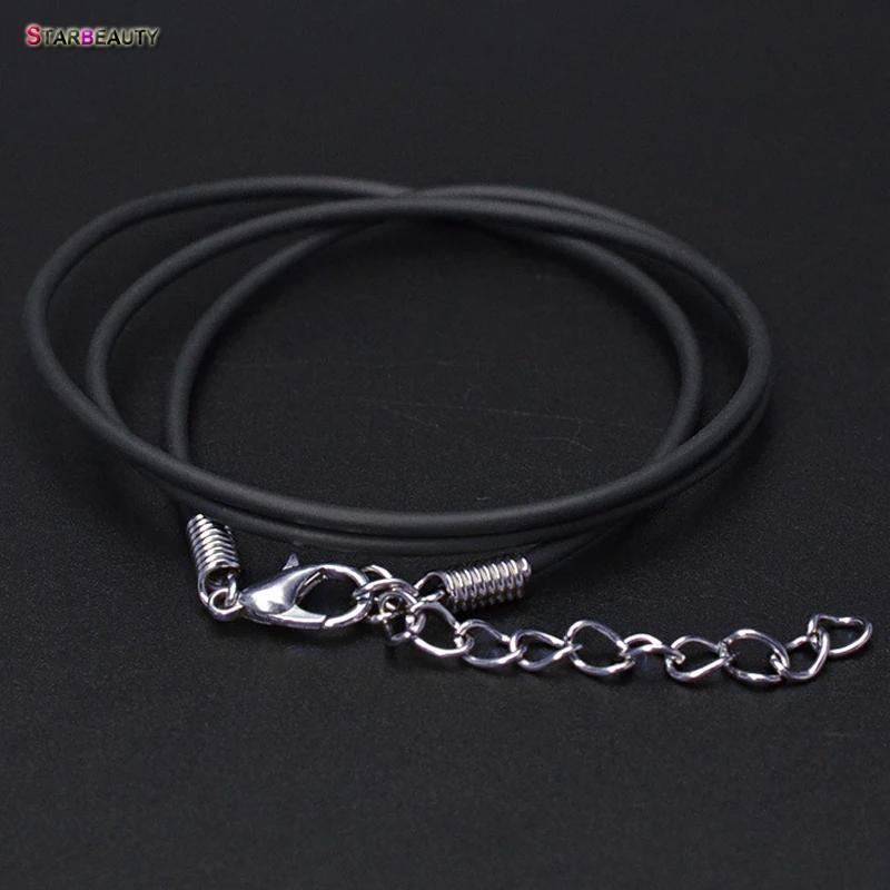 Оптовая продажа 10 шт./лот ожерелье из черной кожи цепочка ожерелья с застежкой