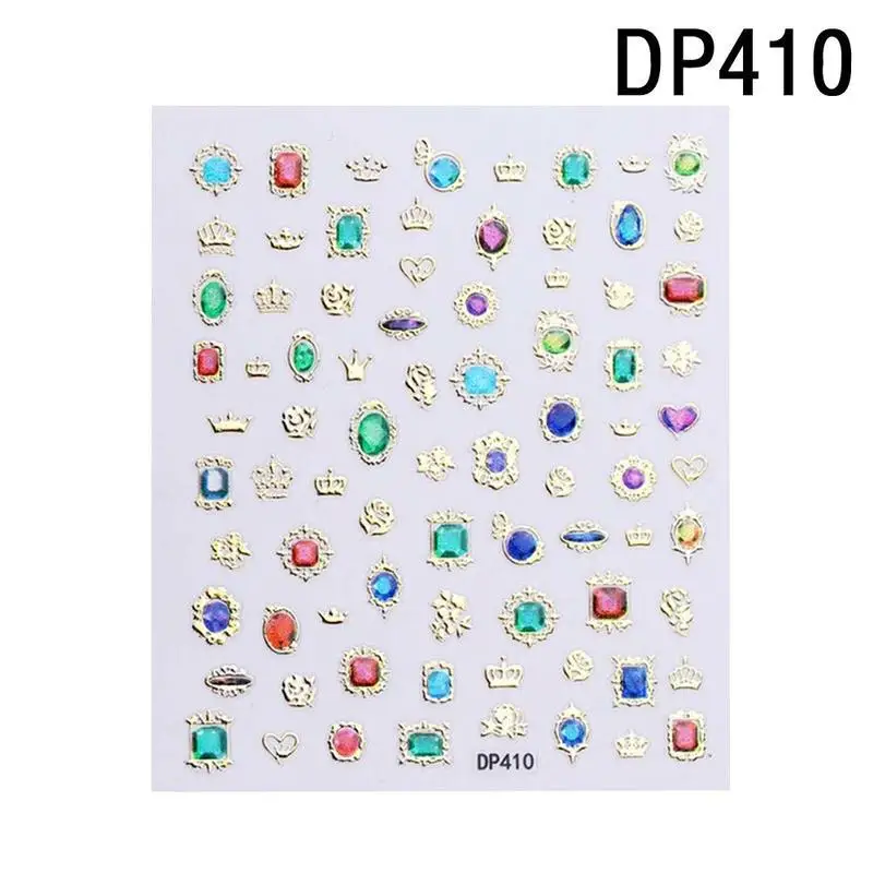 1 шт креативные стикеры 3D на ногти Nail Art Наклейки серии наклейки инструмент Diy инструмент для украшения ногтей для нейл-арта - Цвет: H