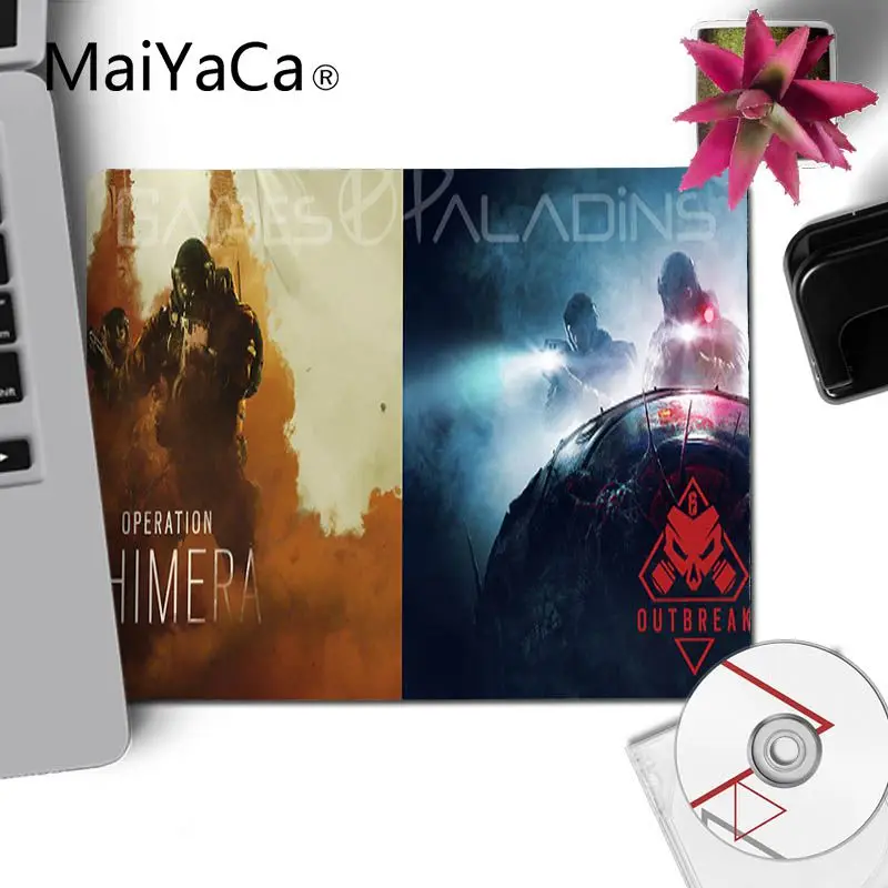 No LockEdge 18x22cm Красивое аниме maiyaca Rainbow Six Siege индивидуальный игровой коврик для мыши для ноутбука большой коврик для мыши ПК компьютерный коврик - Цвет: No LockEdge 18x22cm