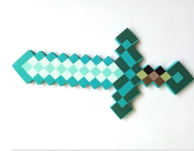 Новый Minecraft игрушки Пиксельная мозаика лук и стрелы меч Кирка набор пластиковых