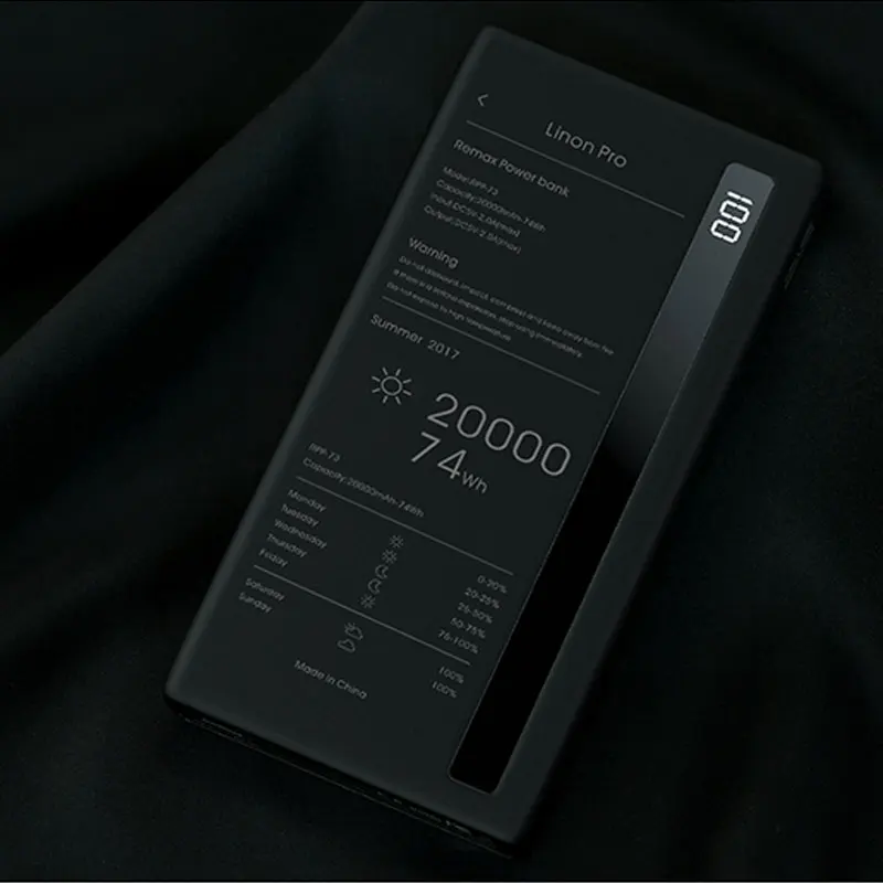 REMAX 20000 мАч портативное Внешнее зарядное устройство, универсальное зарядное устройство для мобильного телефона, двойной USB, быстрая зарядка для iPhone, Xiaomi, LG