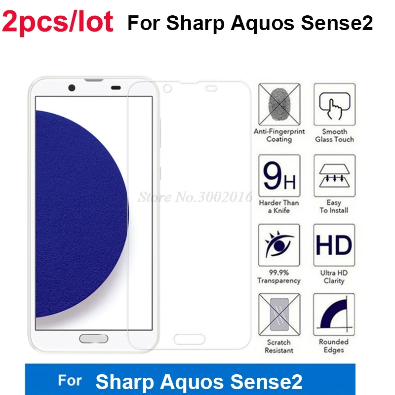 Закаленное стекло для Sharp Aquos Sense 2 защита экрана 9 H 2.5D телефон на защитном стекле для острых Aquos Sense2 стекло