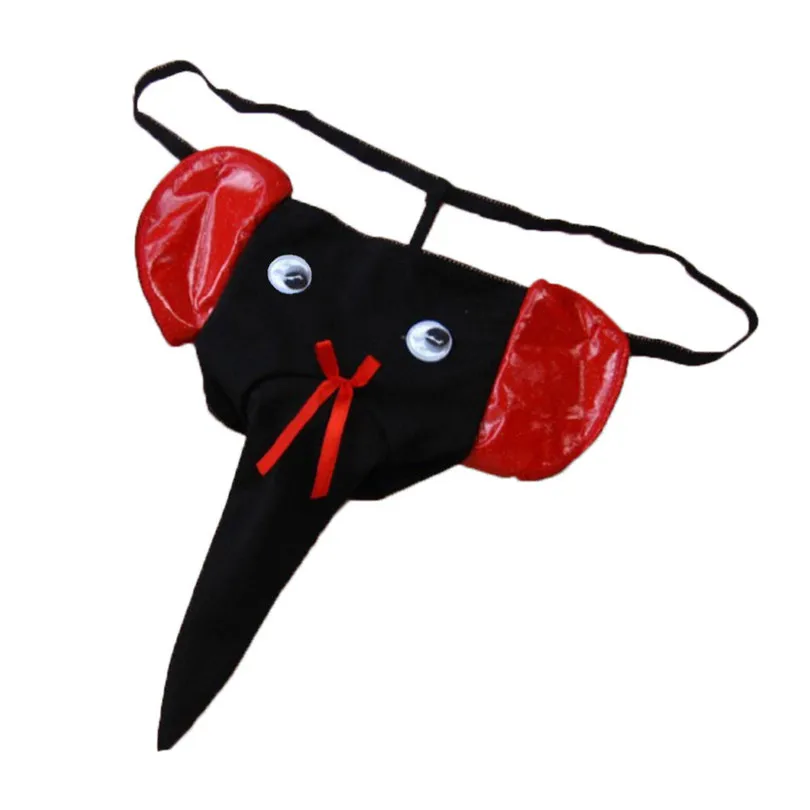 Мужское эластичное нижнее белье с Т образной спинкой и слоном стринги