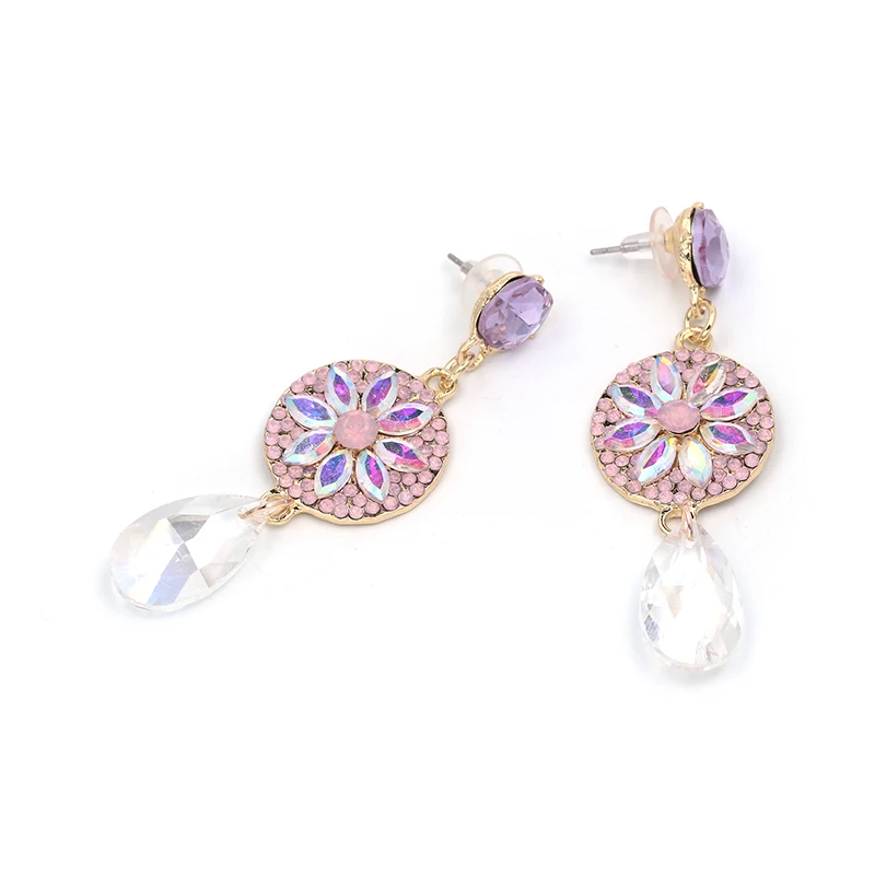JURAN Bohemian Bijoux блестящие Роскошные Висячие серьги оптовая продажа Разноцветные