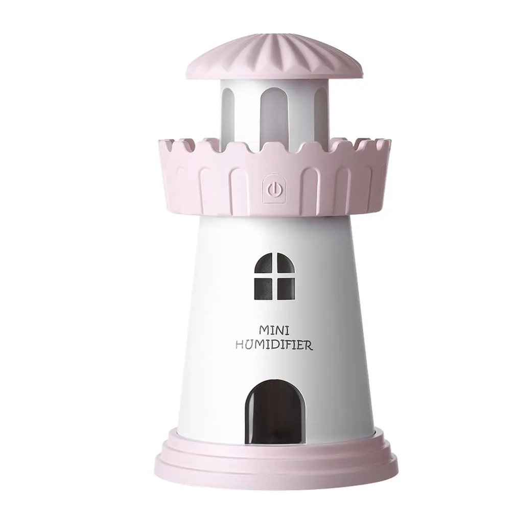 150 мл лампа увлажнитель воздуха Lighthouse USB Led воздушный диффузор очиститель распылитель башня эфирное масло диффузор для дома аромалампа