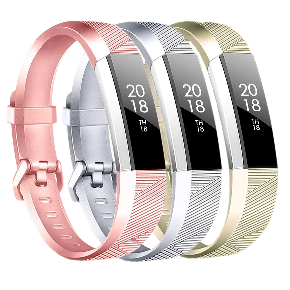 Baaletc 3 Упаковки Для Fitbit Alta HR и Alta сменные спортивные аксессуары, браслеты с металлической пряжкой Для Fitbit Alta