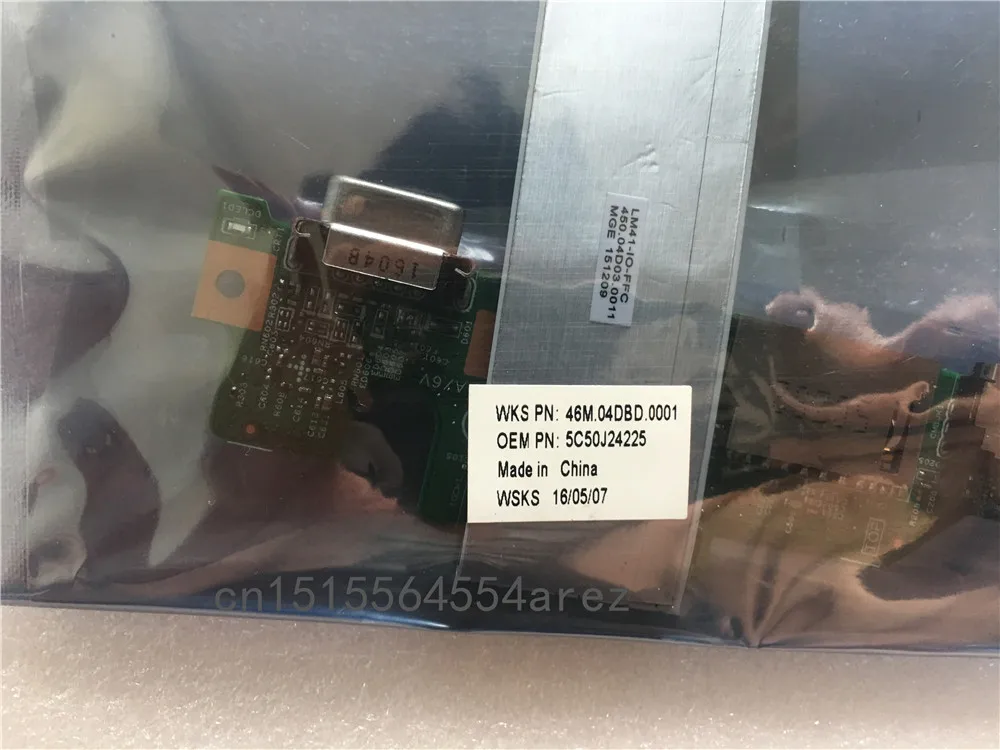 Новый оригинальный Lenovo M41-70 M41-80 USB IO аудио интерфейс плата с кабелем FRU 5C50J24225 |