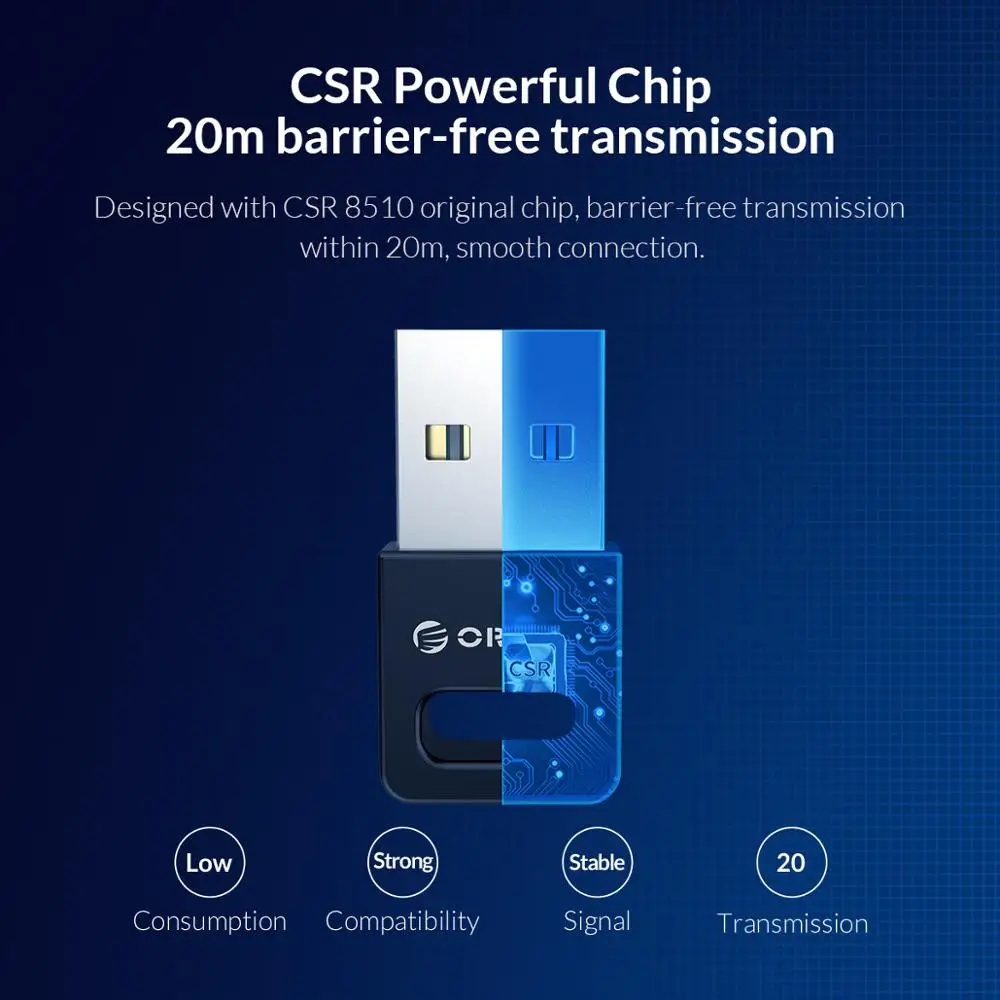 USB адаптер Bluetooth ORICO с поддержкой 4 0|bluetooth adapter 4.0|usb bluetooth adapterbluetooth |