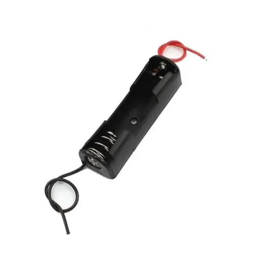 5 шт. пластиковые чехлы для батарей AA с проводными выводами| |