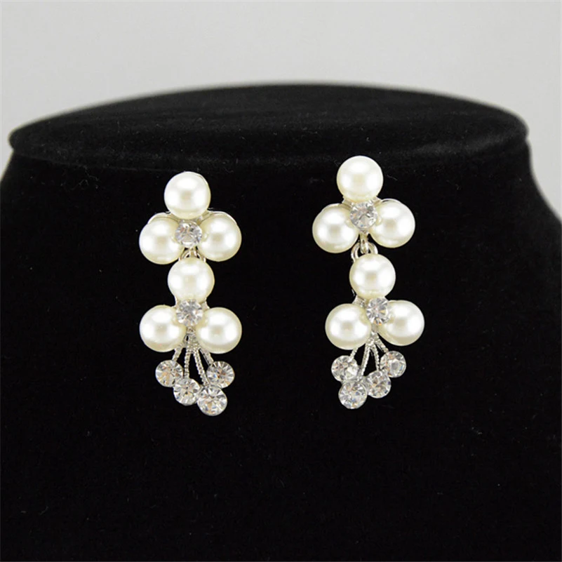 Yxph благородный имитация жемчуг горный хрусталь Наборы свадебных ювелирных