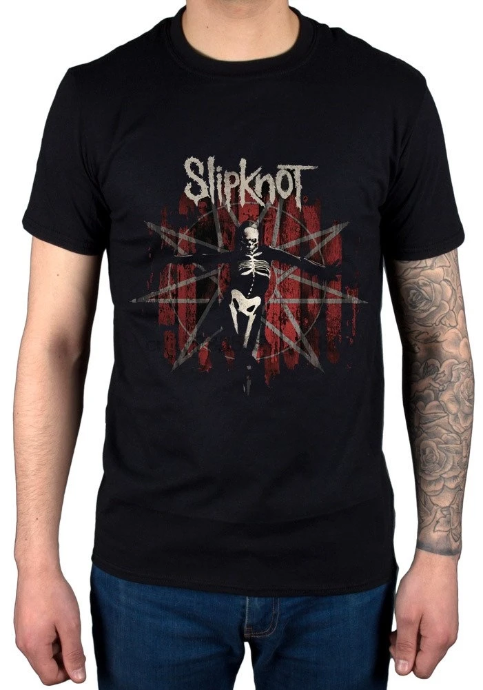 Мужская футболка Slipknot. 5 серая рок-группа Металлический Альбом (2) | одежда
