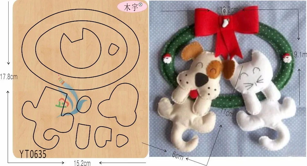Собаки и кошки DIY новая деревянная форма для скрапбукинга Толщина/15 8