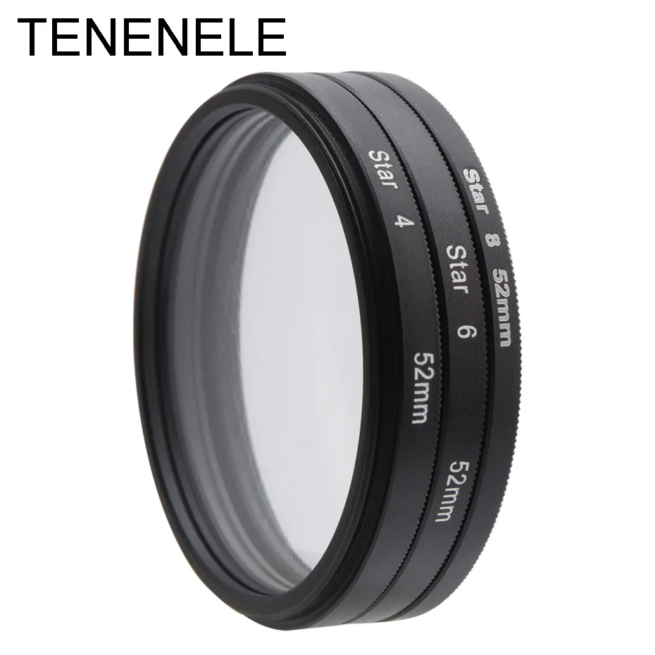 Фото TENELE Star 4 6 8-линейные точечные фильтры, крестовая камера Filtro 37/40,5/46/49/52/55/58/62/67/72/77 мм для зеркальной камеры Nikon Canon Sony №4