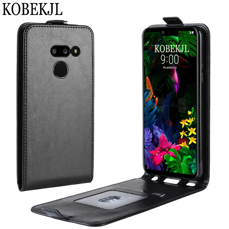 Флип чехол для LG G8 ThinQ G8ThinQ 6 1 роскошная задняя крышка из искусственной кожи