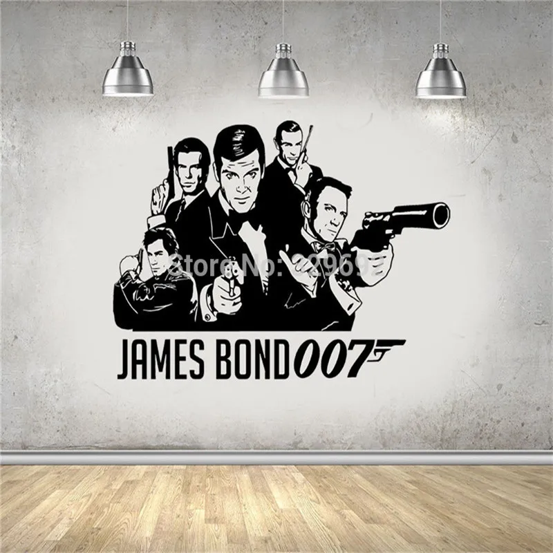 Плакат из фильма Джеймс Бонд 007 1962 2015 наклейка на стену сделай сам виниловая для