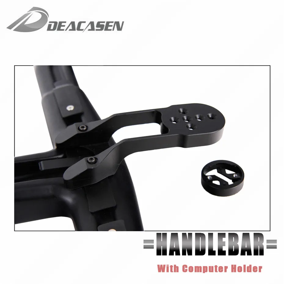 Deacasen Carbon Road bike T800 integrated handlebar include stem and headset cap carbon fibre bicycle handlebar
