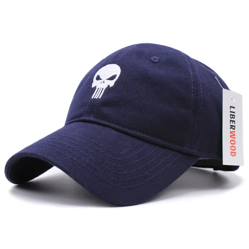 Высокое качество вышитые герой США Каратель Череп Логотип Бейсбол Кепки Snapback
