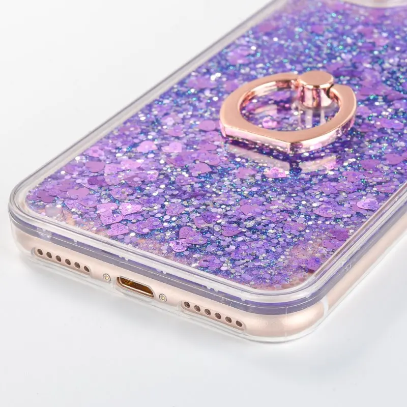 Кольца Чехлы для Apple iPhone 5 5S SE 6 6s 7 8 Plus X XS XR Max 5se s блестящая Жидкостная динамика