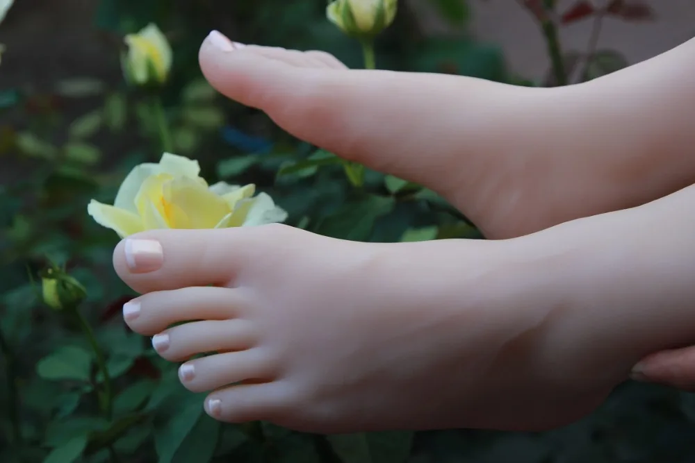 3904 Реалистичная одна пара силиконовых манекен для ног модель красивой ступни