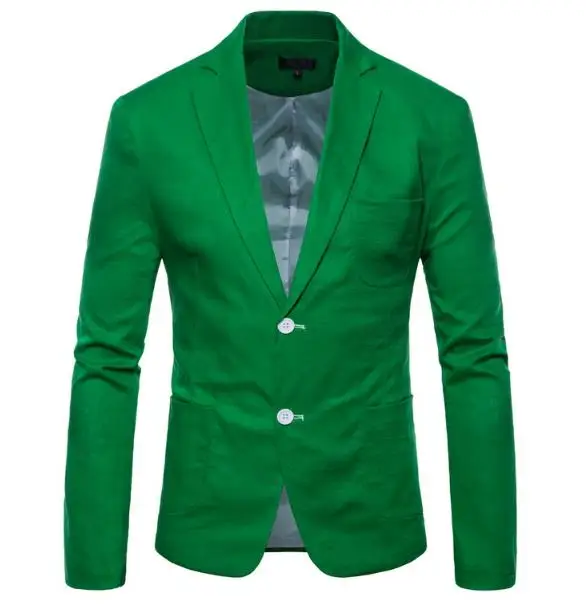 ВЕСНА Новинка осени Для мужчин хлопок лен повседневный комплект два Пальто с