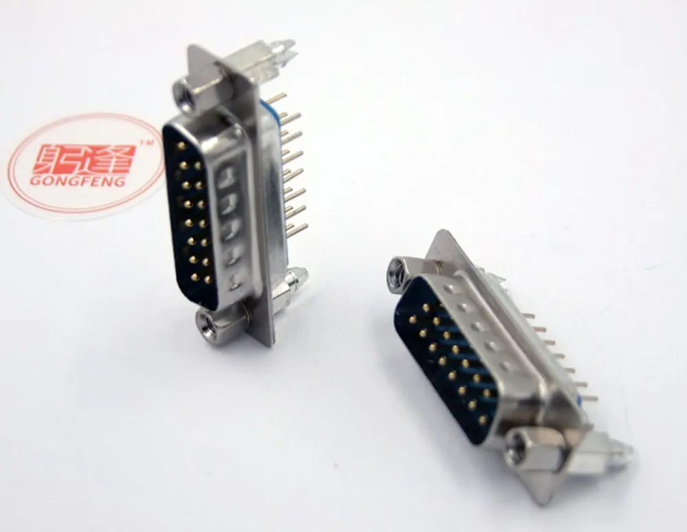 50 шт. Новый соединитель DP15 Двухрядное сиденье harpoon Male DB15 15 портовый штифт с винтом
