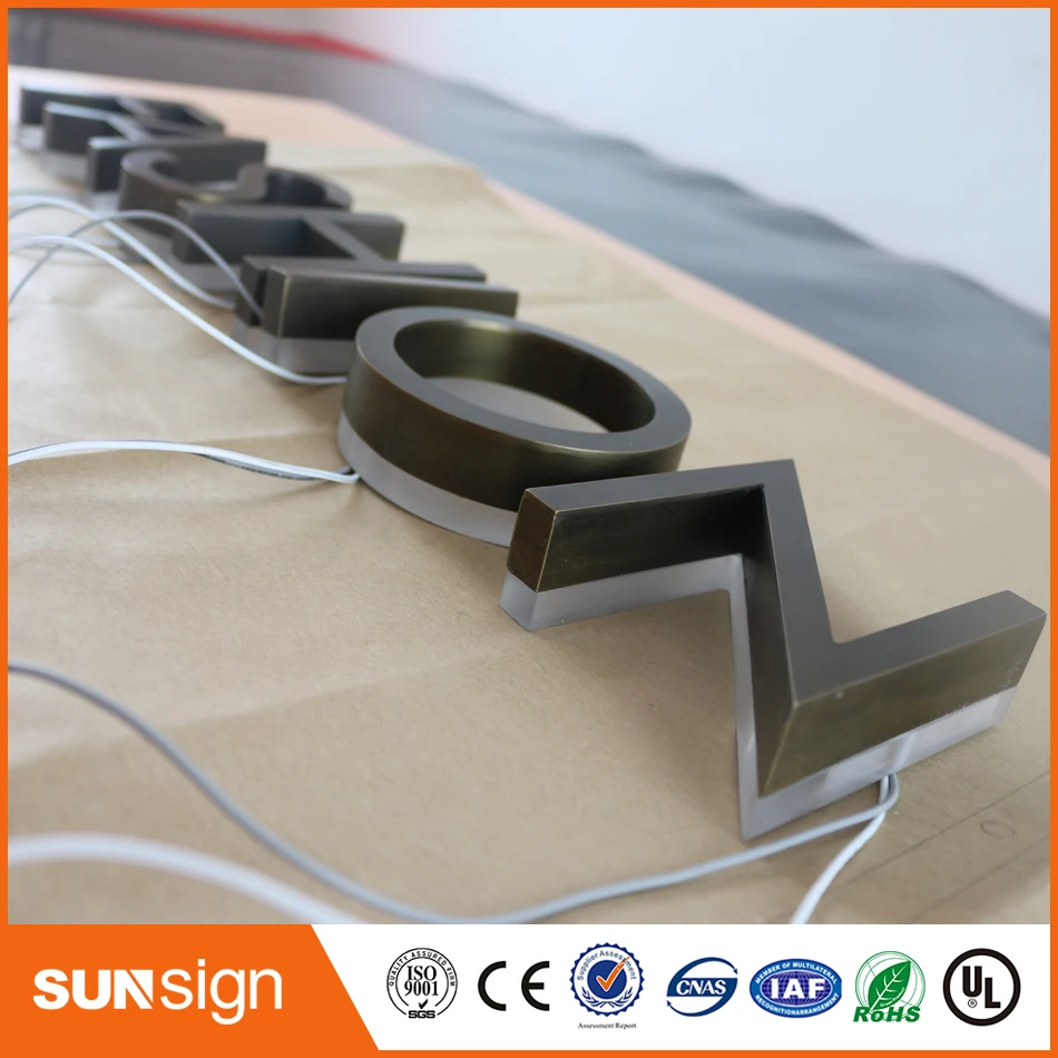 Заводские индивидуальные розетки наружные античные буквы со светодиодной